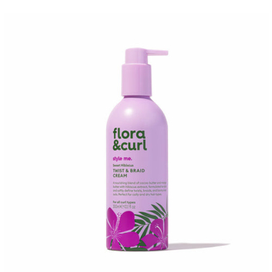 Flora & Curl Sweet Hibiscus Twist & Braid Cream - 300 ml