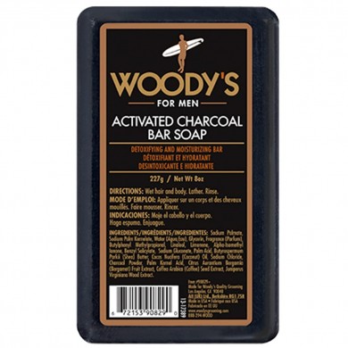 Woody's Activated Charcoal Soap Bar
